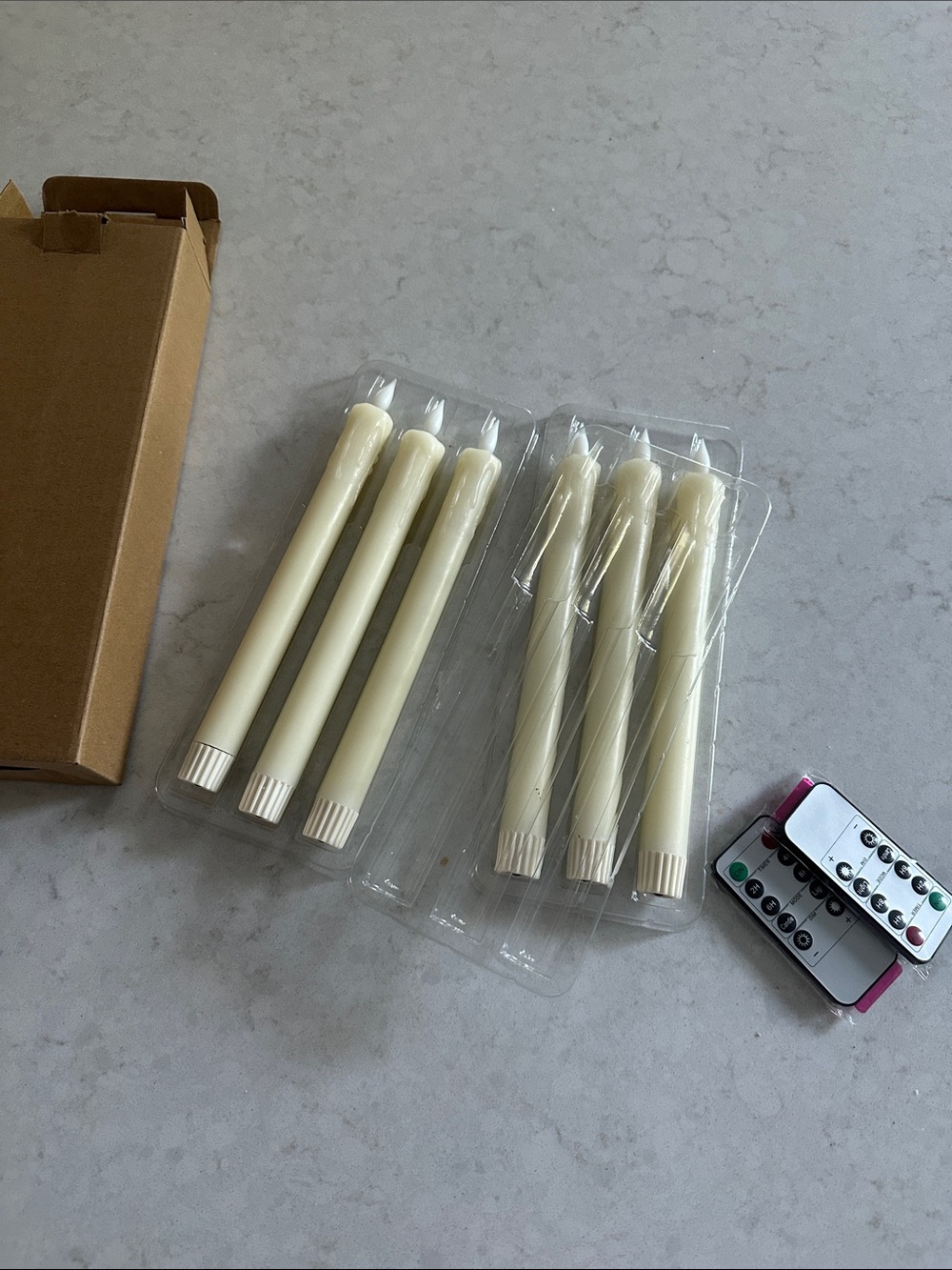 frameless candle set